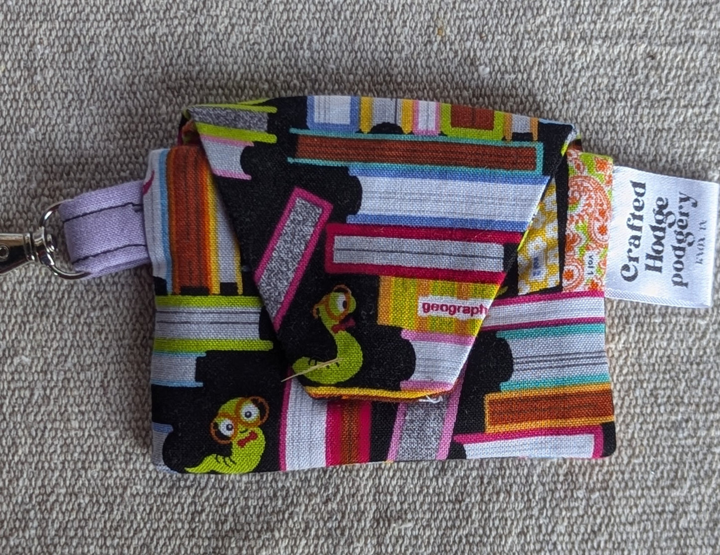 Bookworm Magnetic Change Purse